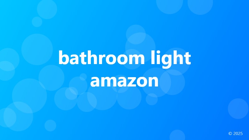 bathroom light amazon