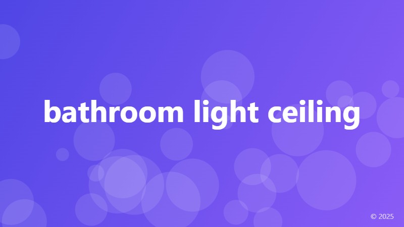 bathroom light ceiling