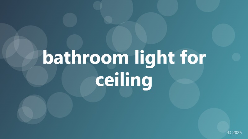 bathroom light for ceiling