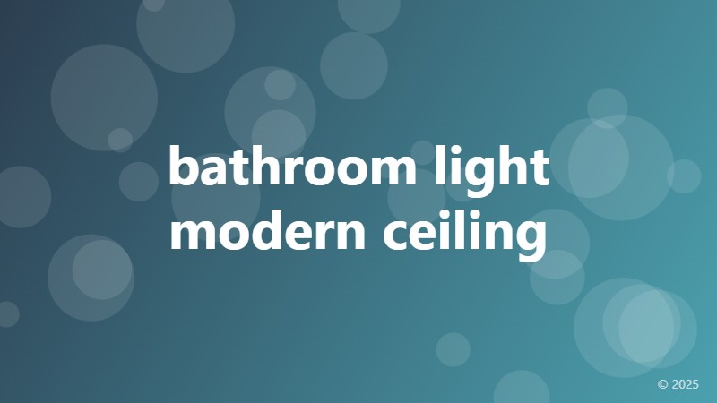 bathroom light modern ceiling
