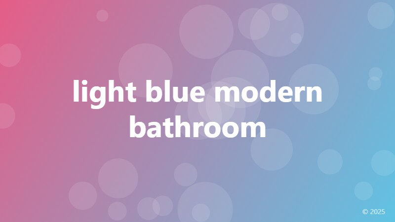 light blue modern bathroom